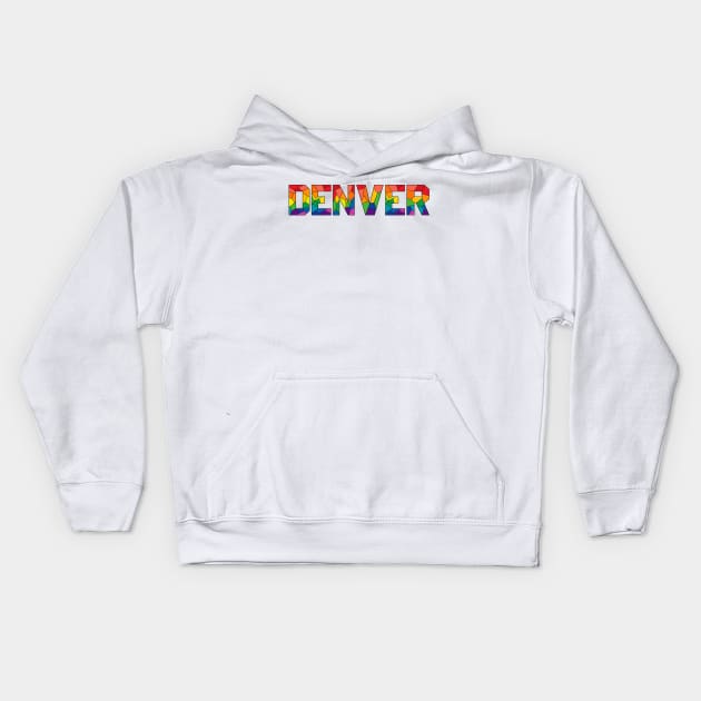 Denver Stained Glass Kids Hoodie by zsonn